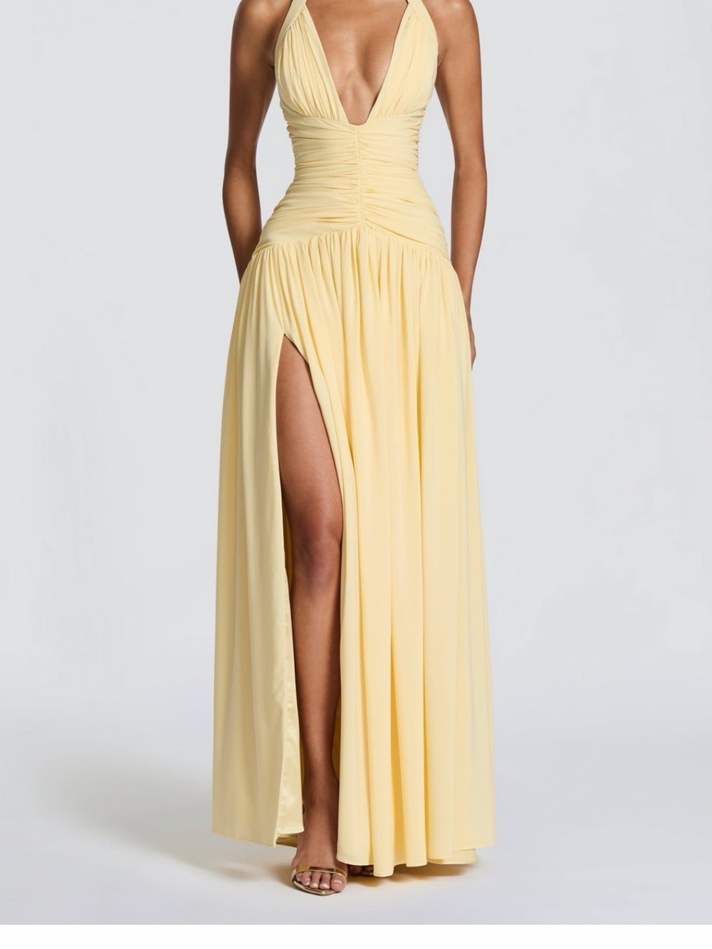 AMARIS MAXI DRESS - LEMON